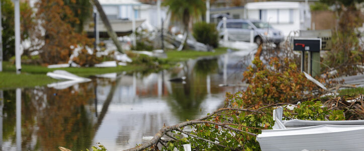 photo of flooding neighborhood, neptune flood can help you outline what does flood insurance cover?